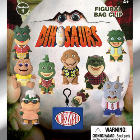 Dinosaurs 3D Foam Bag Clip, Series 1