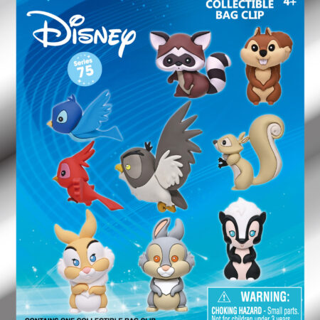 Disney Woodland Characters 3D Foam Bag Clip, Series 75