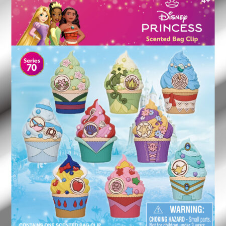 Princess Cupcakes (With Scent) 3D Foam Bag Clip, Series 70