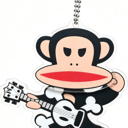 Acrylic Dangle Bag Clip - Paul Frank with Guitar