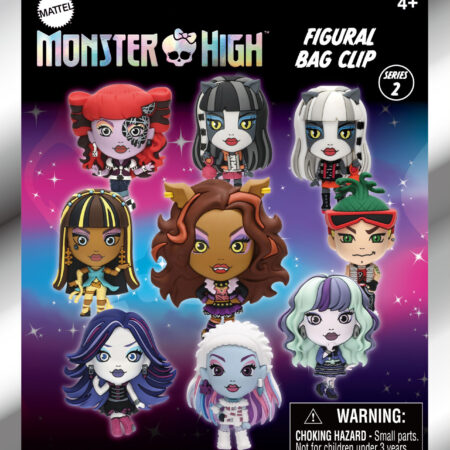 Monster High 3D Foam Bag Clip, Series 2