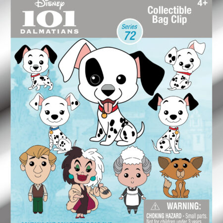 101 Dalmatians 3D Foam Bag Clip, Series 72