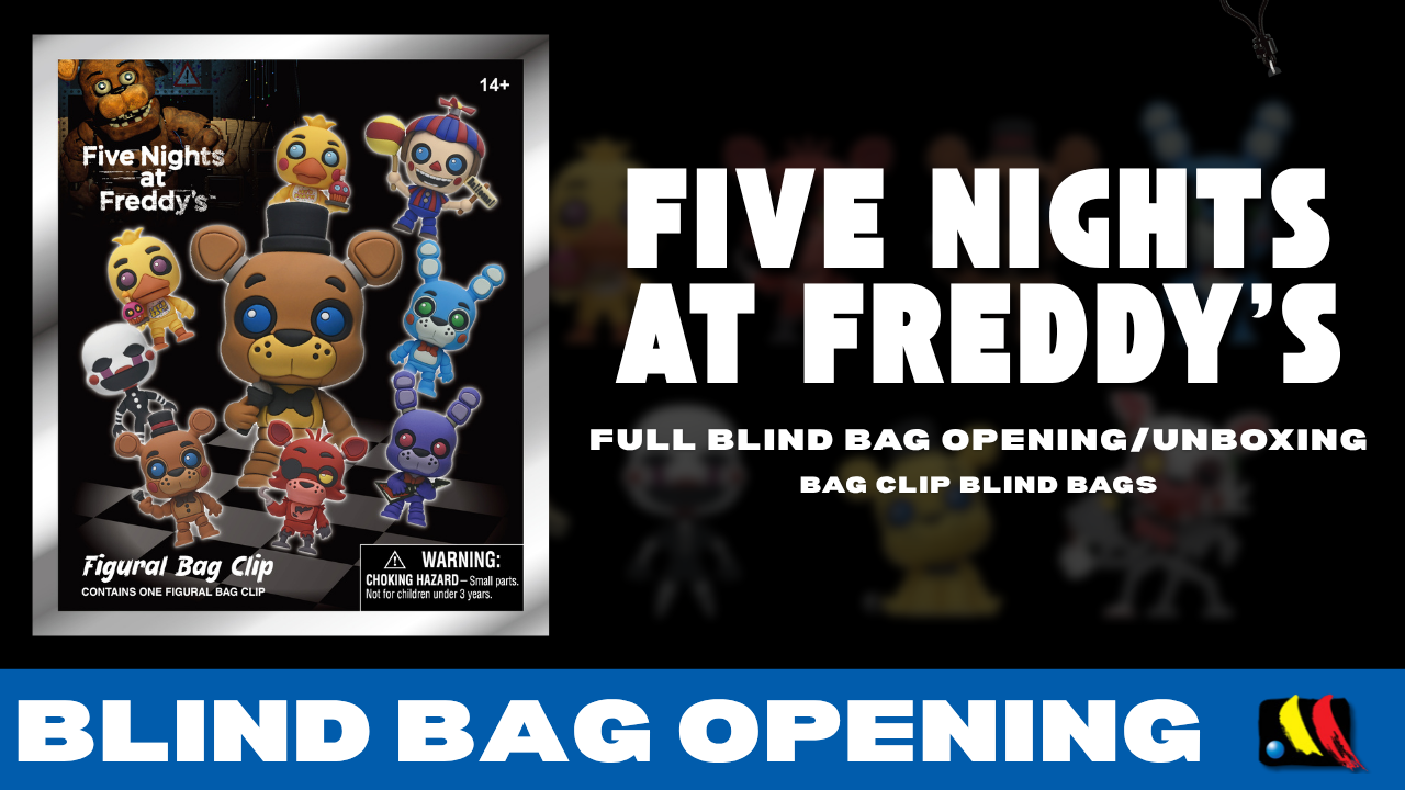 Five Nights at Freddy's Series 1 Blind Bag Bag Clips - FULL Opening/Unboxing - Monogram International Inc.